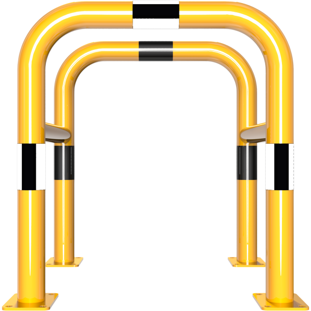 Anti-nudge hoop for posts | width: 600 mmdepth: 600 mmheight: 650 mm | to be fixed by plugs